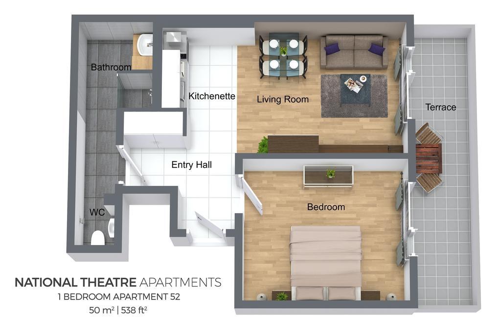 Ostrovni 7 Apartments Praga Habitación foto